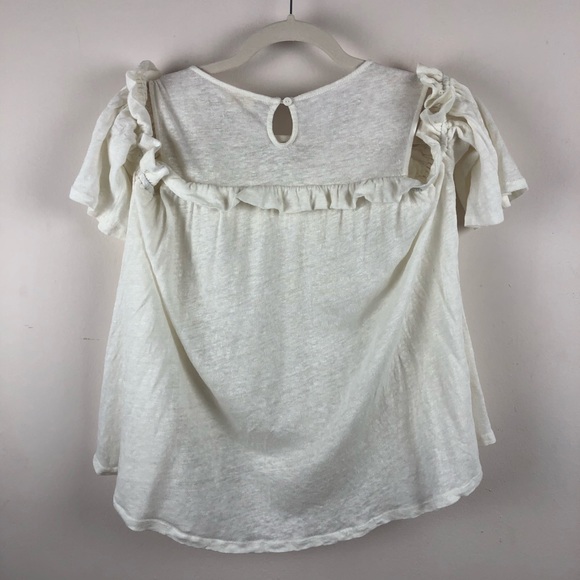 ANTHROPOLOGY Meadow Rue Cold Shoulder Swing Top - Picture 13 of 13